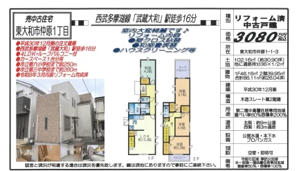 売中古住宅 4LDK+ルーフバルコニー付 0