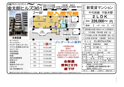 金太郎ヒルズ361 801号 0