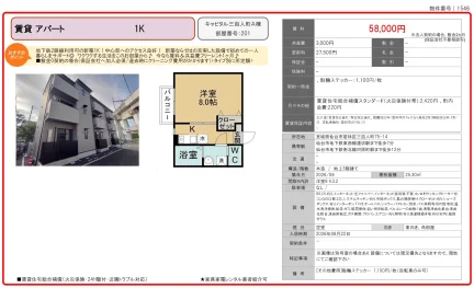 キャピタル三百人町A棟 201号 0