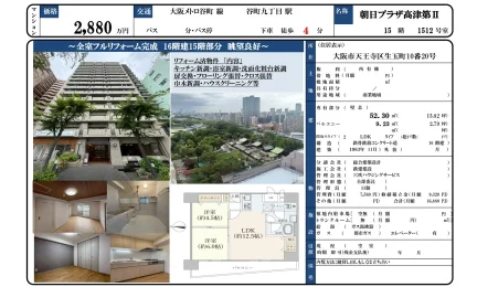 Well-Kept 2-Bedroom Condo Near Station in Ikutama teramachi 0