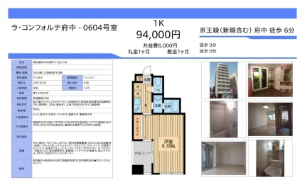 ラ・コンフォルテ府中 0604号 0