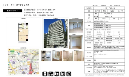 レジディア仙台本町 808号室 0
