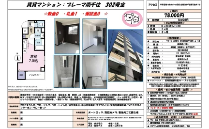 プレーマ南千住 302号 0