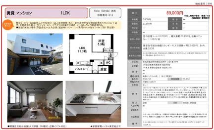 ノイエ仙台宮町 313号 0