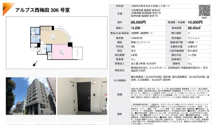 アルプス西梅田306号室 306号 0