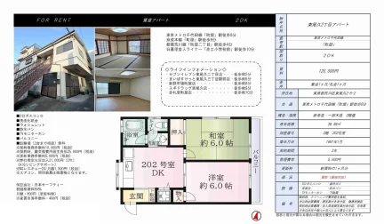 東尾久2丁目アパート 202号 0