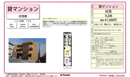 パレス伏見 106 106号 0