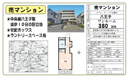 Well-Kept Studio Condo in Motoyokoyamacho 0