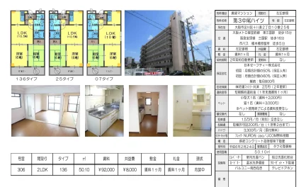 第3中尾ハイツ 306号 0