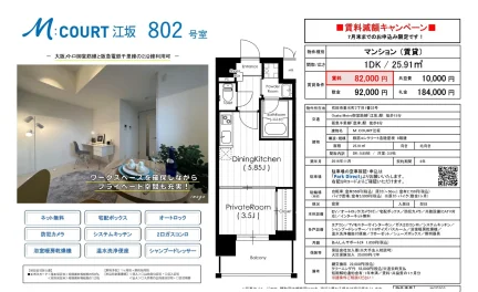 M:COURT 江坂 802号 0