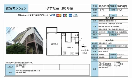 やすだ荘 206号 0