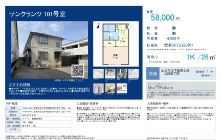 サンクランツ 101号 0