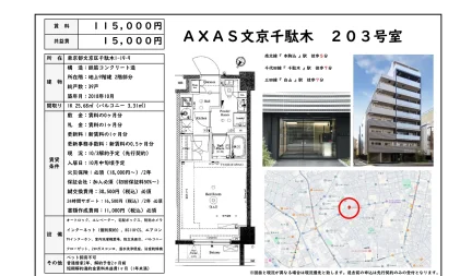 AXAS 文京千駄木 203号室 203号 0