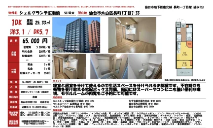 シェルグランデ広瀬橋 507号 0