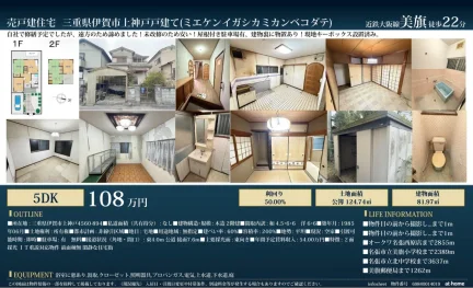 三重県伊賀市上神戸 中古戸建 0