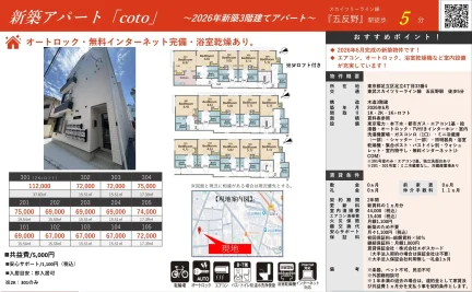 新築アパート「coto」 301号 0