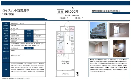 ロイジェント新高島平 206号 0