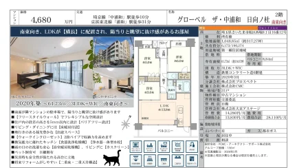 グローベル ザ・中浦和 日向ノ杜 2階 0