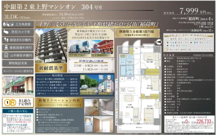 中銀第2東上野マンシオン 304号 0