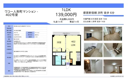ワコー人形町マンション 402号室 0
