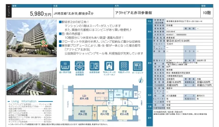 アクトピア北赤羽参番館 10号 0