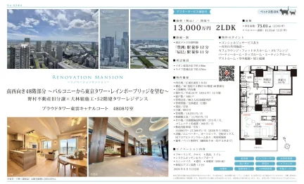 ブラウドタワー東雲キャナルコート4808号室 4808号 0