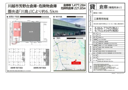 川越市芳野台倉庫・危険物倉庫 0