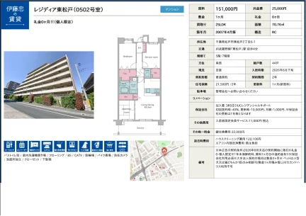 レジディア東松戸 0502号 0