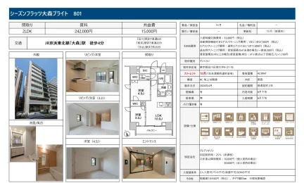 シーズンフラッツ大森ブライト 801号 0