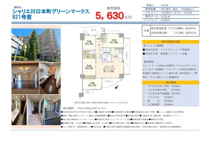 シャリエ川口本町グリーンマークス 821号 0