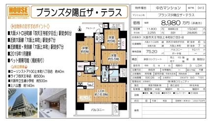 ブランズタ陽丘ザ・テラス 8-301号 0