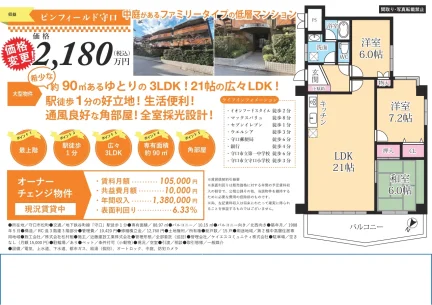 Well-Kept 3-Bedroom Condo Near Station in Matsumachi 0