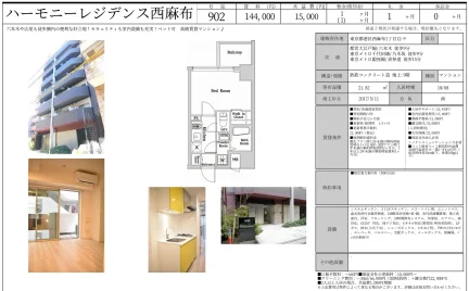 ハーモニーレジデンス西麻布 902 0