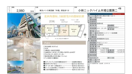 小林ニックハイム木場公園第二 4号 0