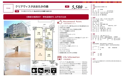 クリアヴィスタおおたかの森 3LDK 0