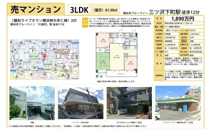 藤和ライブタウン横浜神大寺C棟 205号 0