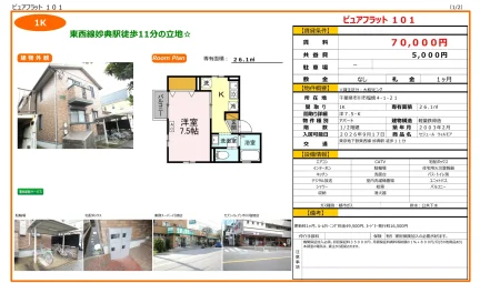 セジュール ウィルモア 101号 0