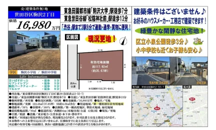 世田谷区駒沢2丁目土地 0