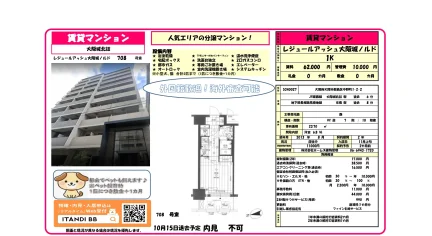 レジュールアッシュ大阪城ノルド 708号 0