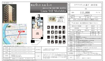 リアナスティル森下 405号室 0