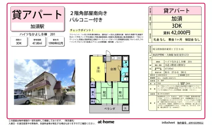 ハイツなかよしB棟 201 0