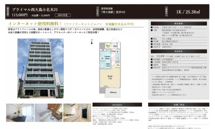 プライマル西大島小名木川 201号 0