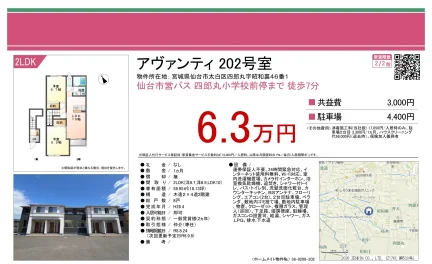 アヴァンティ 202号室 202号 0