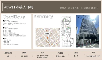 ADW日本橋人形町 3階 0