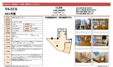 マルエビル 401号 0