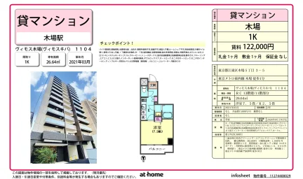 ヴィモス木場(ヴィモスキバ) 1104号 0