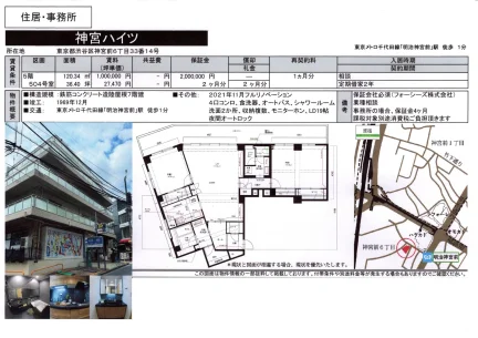 神宮ハイツ 504号 0