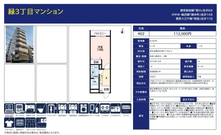 緑3丁目マンション 402 0