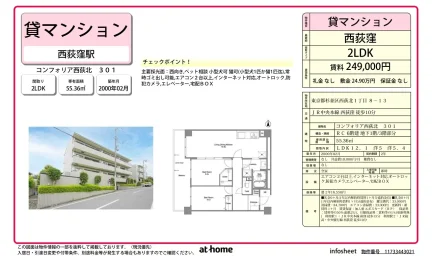 2LDK Condo in Nishiogiminami 0