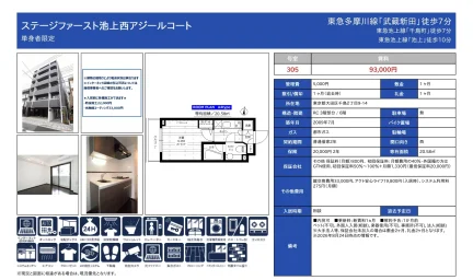 ステージファースト池上西アジールコート 305号 0